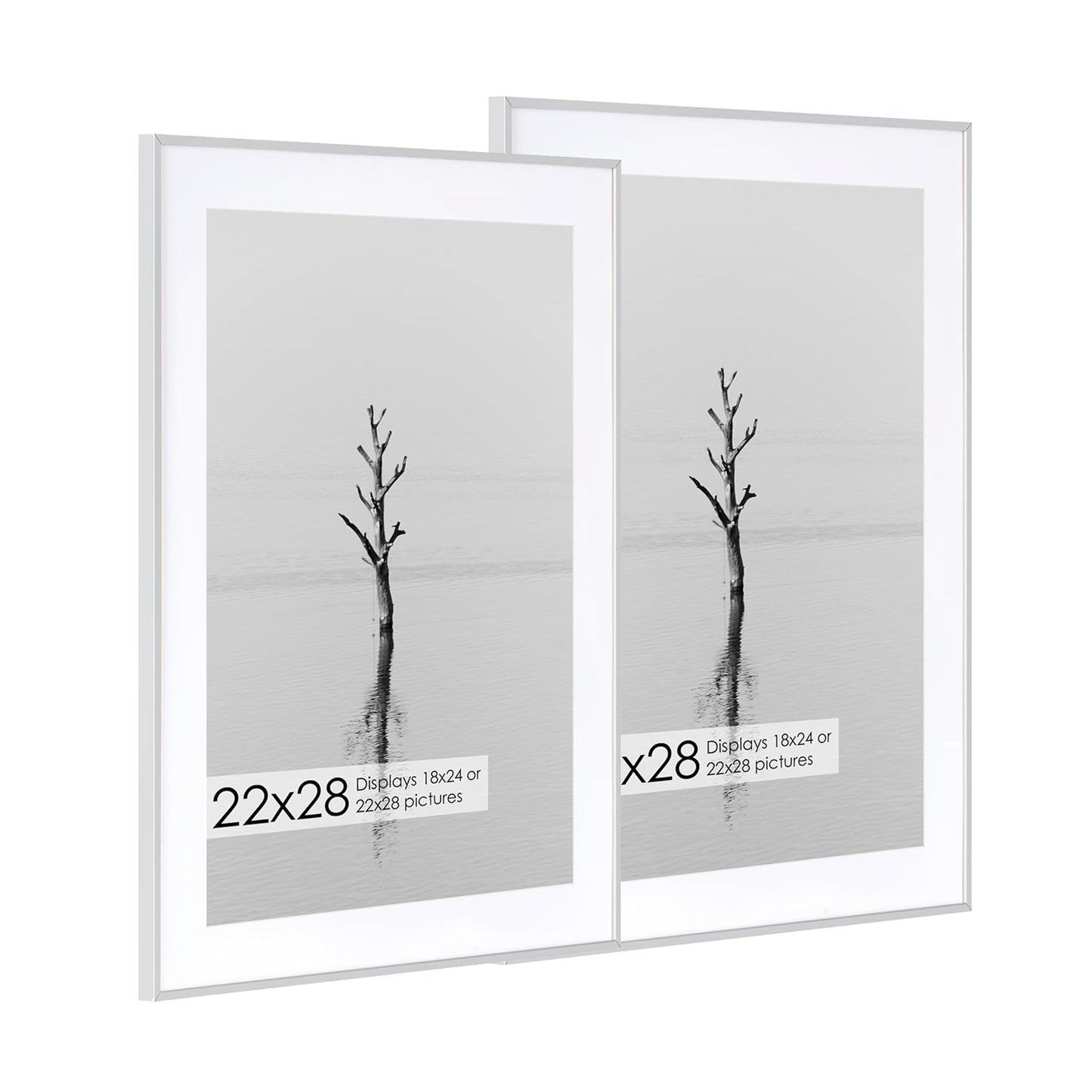 ShelfLoft 16 Sizes Metal Picture Frame Aluminum Photo Frames