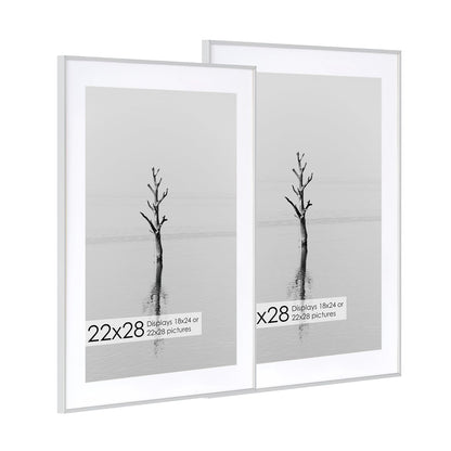 ShelfLoft 16 Sizes Metal Picture Frame Aluminum Photo Frames