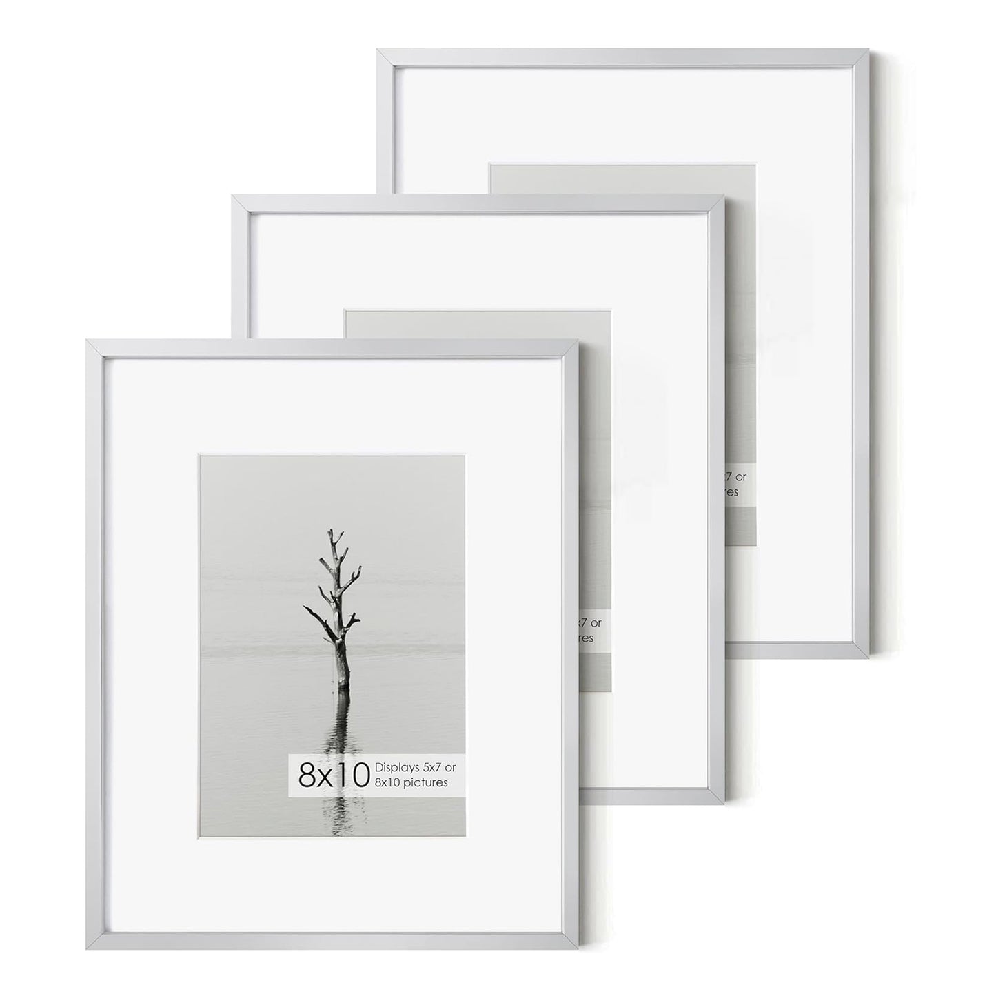 ShelfLoft 16 Sizes Metal Picture Frame Aluminum Photo Frames