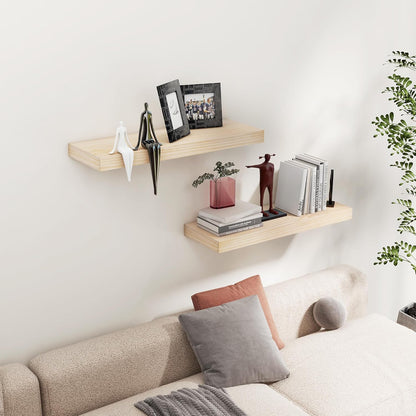 ShelfLoft 8"D x 1.6"H Unfinished DIY Wall Storage Floating Shelves