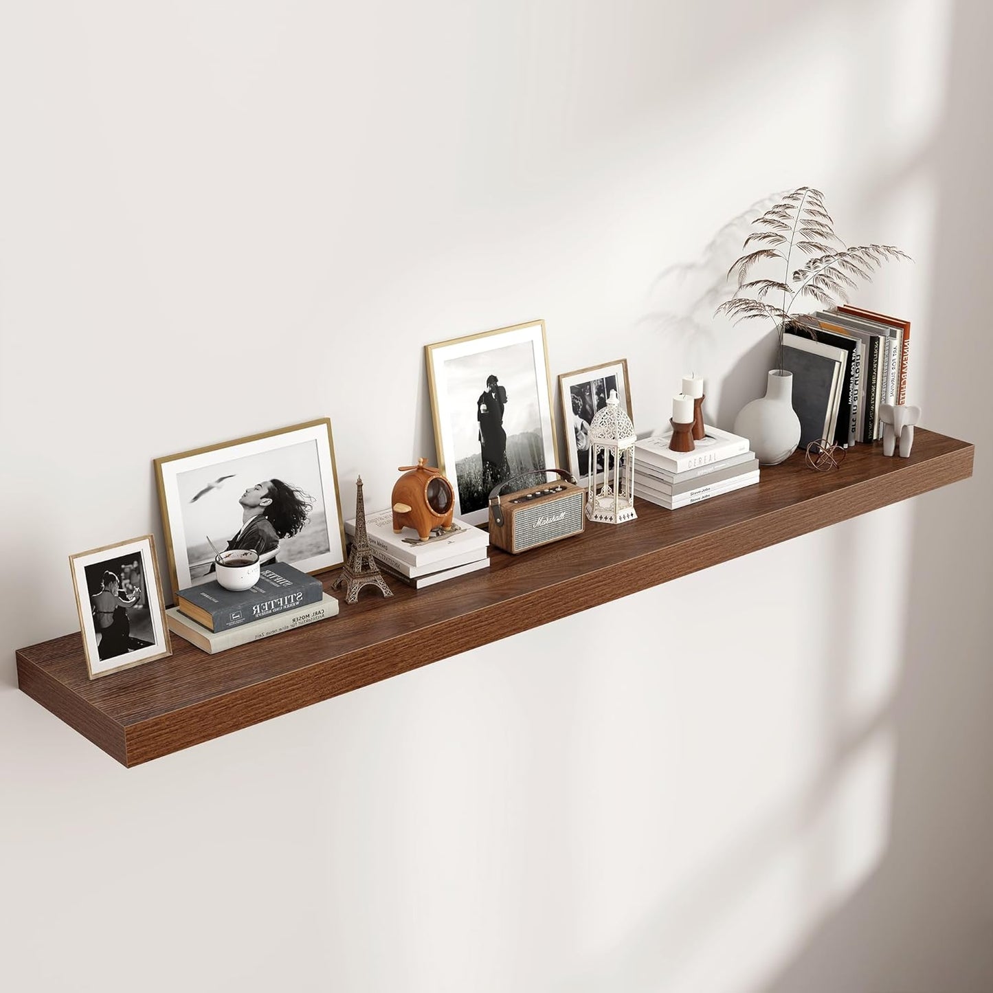 Shelfloft 12 Inch Deep Long Wood Floating Wall Shelves