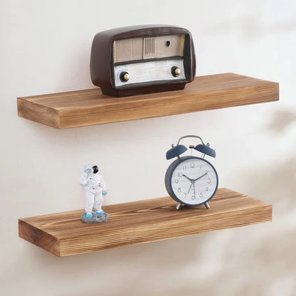 Shelfloft Zahriah 2 Piece Pine Floating Shelf