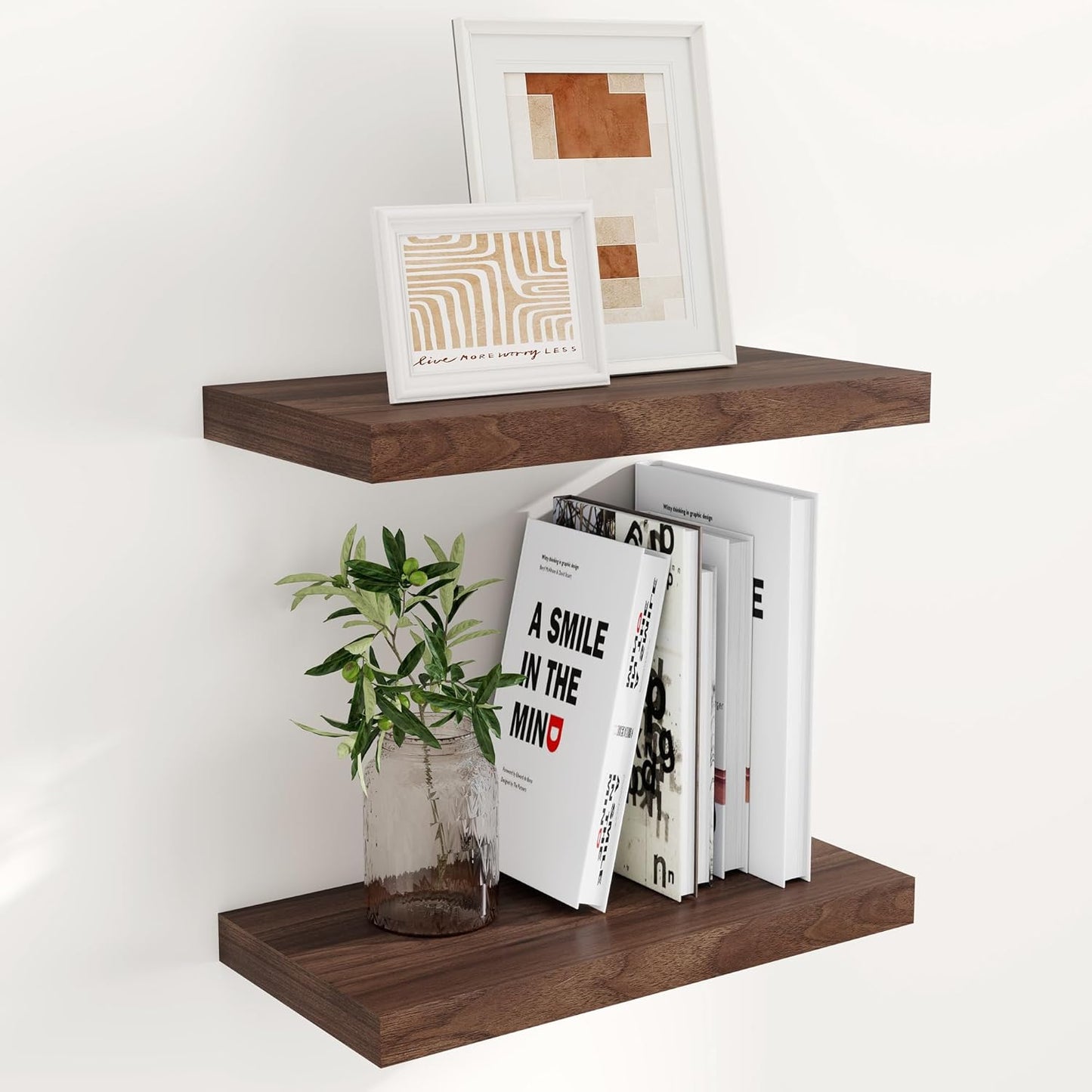 ShelfLoft 9.3 Inch Deep Floating Wall Shelves