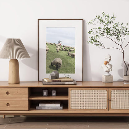 Shelfloft 15 Sizes Walnut Wooden Poster Frames Picture Frame for Wall with Tempered Glass