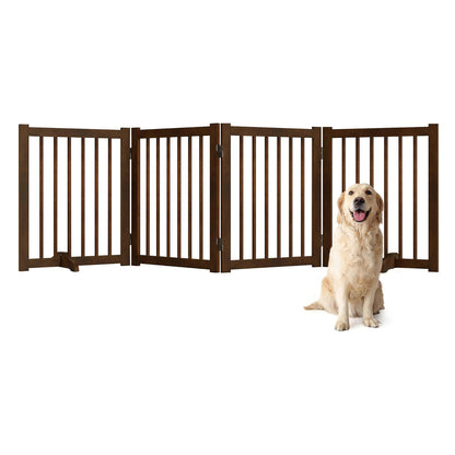 ShelfLoft Solid Wood Freestanding Pet Gate