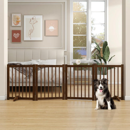 ShelfLoft Solid Wood Freestanding Pet Gate