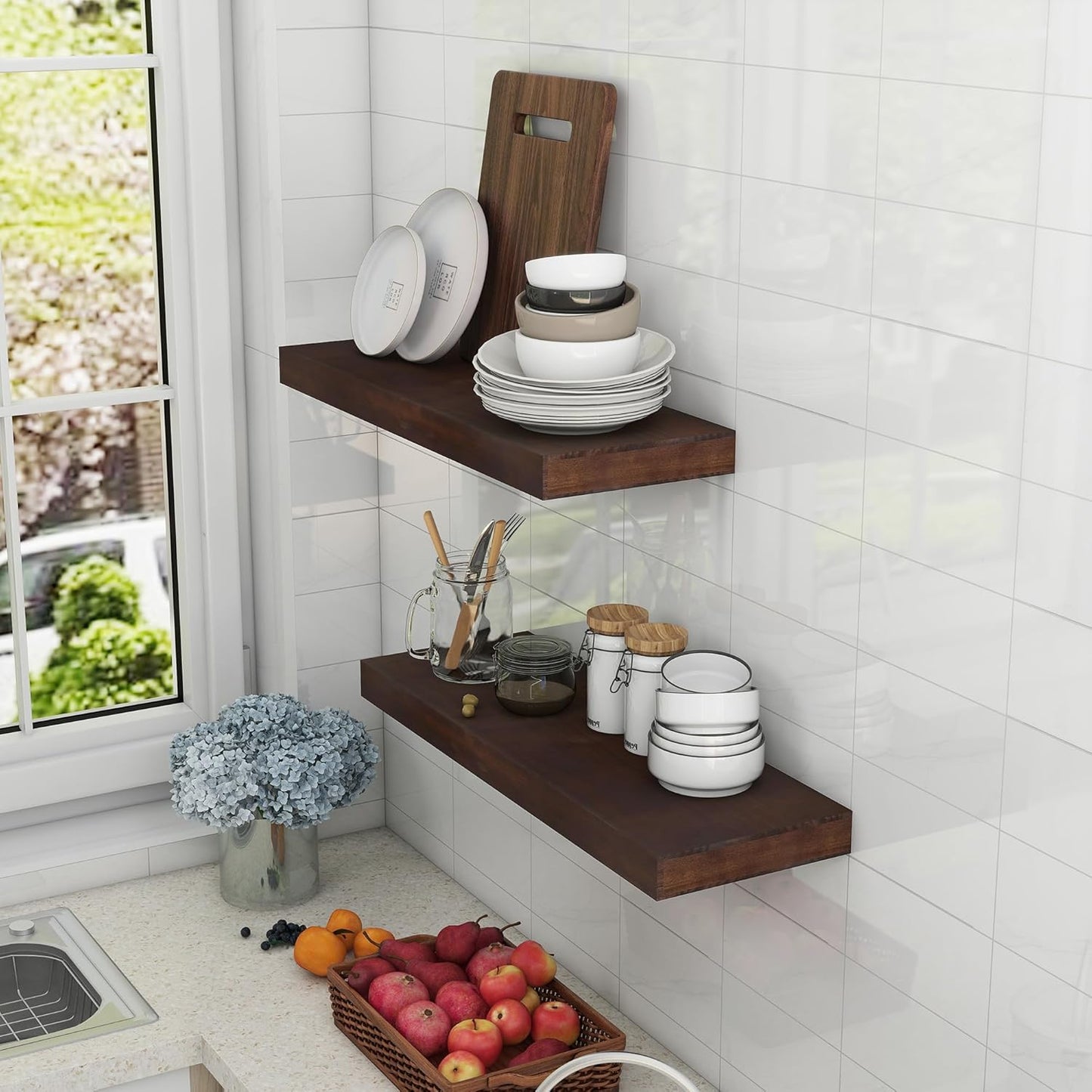 ShelfLoft 8 inch Deep Wall Storage Floating Shelves
