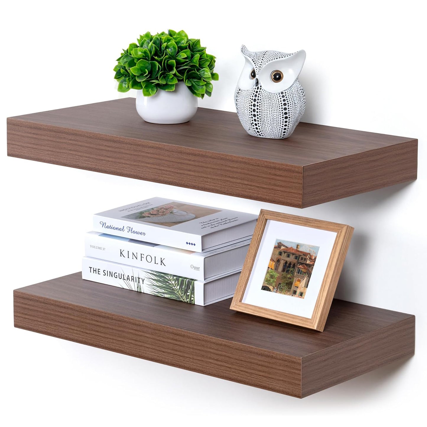 ShelfLoft 24" Wide x 11.6" Deep Floating Shelves for Wall Storage