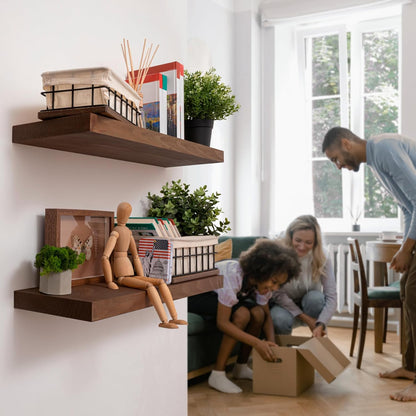 ShelfLoft 9.3 Inch Deep Floating Shelves for Wall Display&Storage