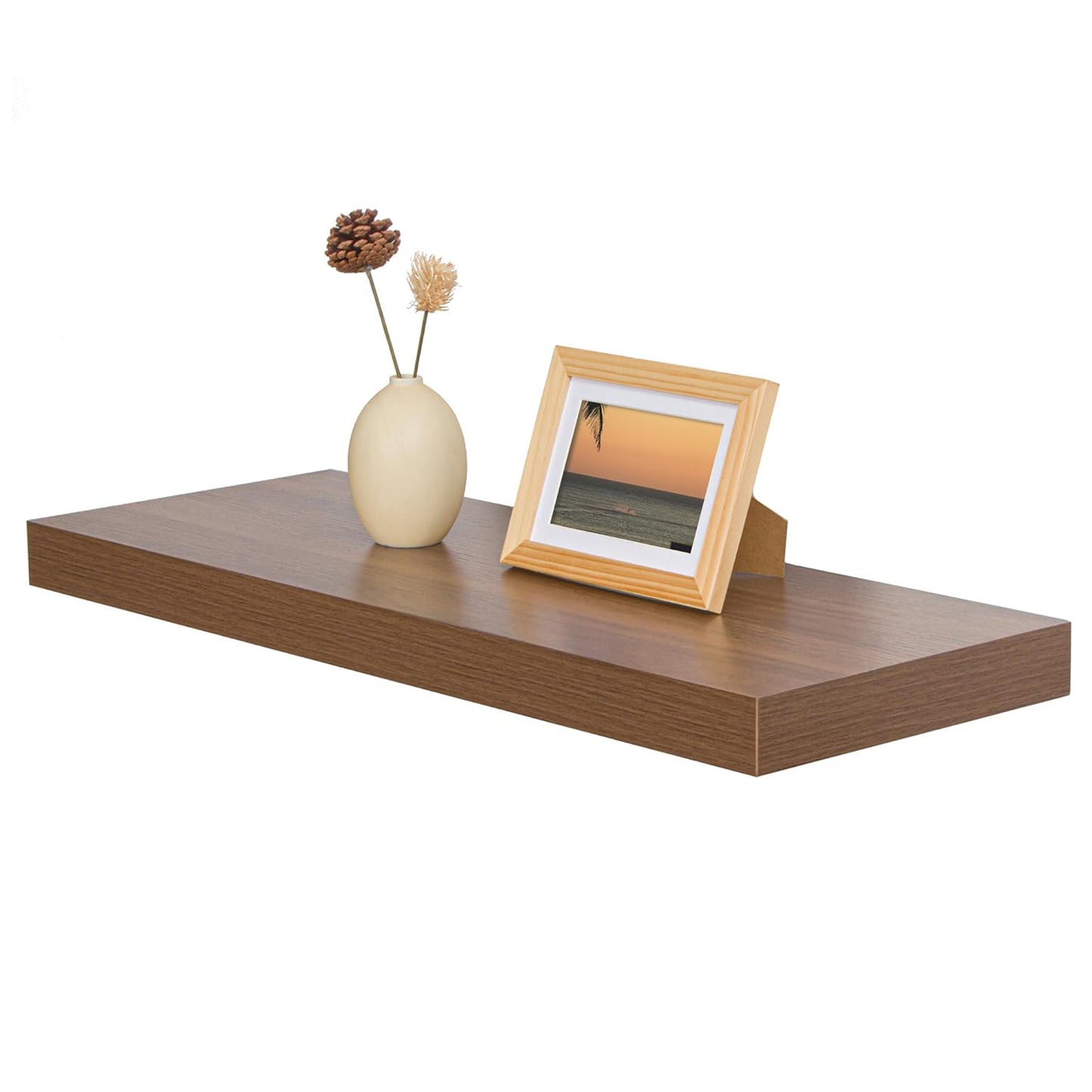 ShelfLoft 12 Inch Deep Rustic Wood Floating Shelves for Wall Decor & Storage