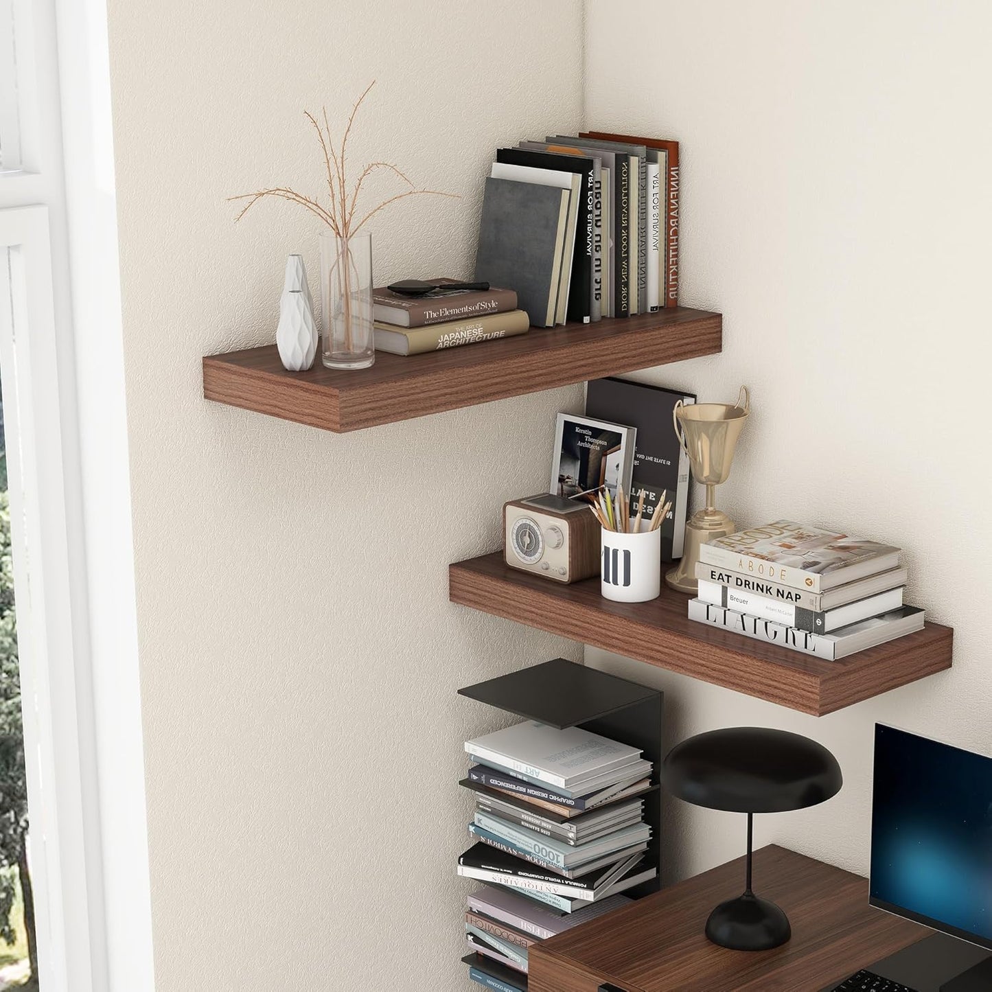 ShelfLoft 11.6 Inch Deep Floating Shelves for Wall Storage