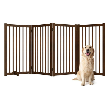 ShelfLoft Solid Wood Freestanding Pet Gate