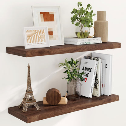 ShelfLoft 9.3 Inch Deep Floating Wall Shelves