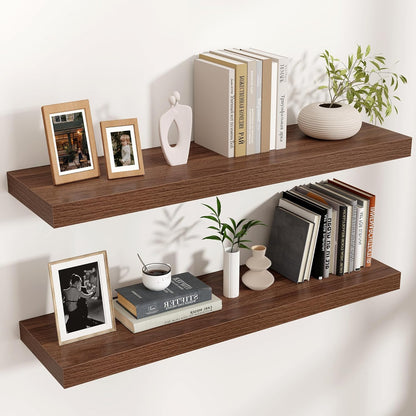 Shelfloft 9.3 Inch Deep Floating Shelves Large Wall Mounted Shelves with Invisible Brackets
