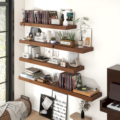 Shelfloft 9.3 Inch Deep Floating Shelves Large Wall Mounted Shelves with Invisible Brackets