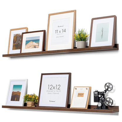 ShelfLoft 4.7 Inch Deep Picture Ledge Shelf Floating Shelves,Set of 4