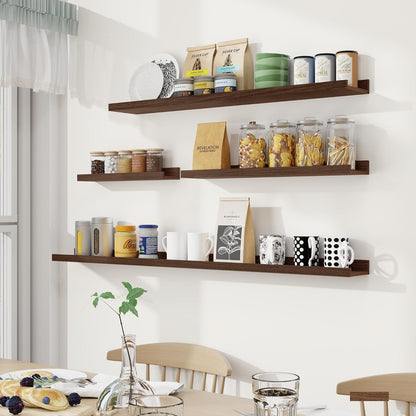 Shelfloft 5.5 Inch Deep Picture Ledge Shelf Floating Wall Display Shelves,Set of 6