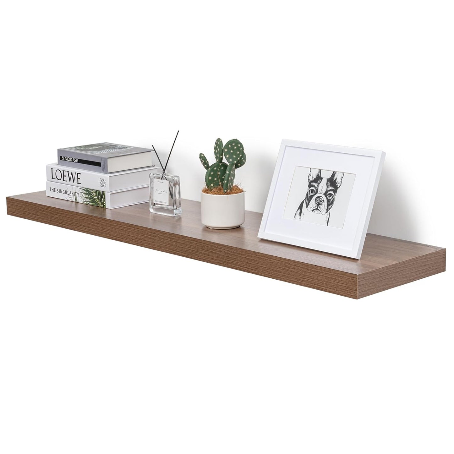 ShelfLoft 12 Inch Deep Rustic Wood Floating Shelves for Wall Decor & Storage