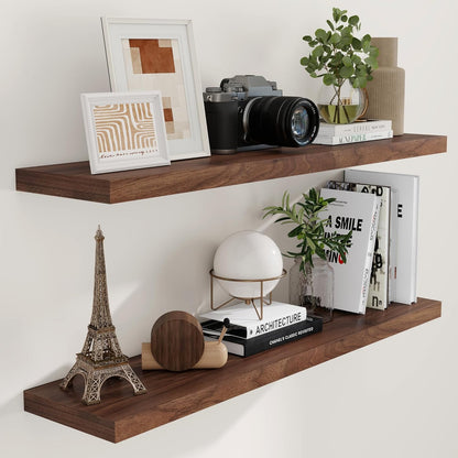 ShelfLoft 9.3 Inch Deep Floating Wall Shelves
