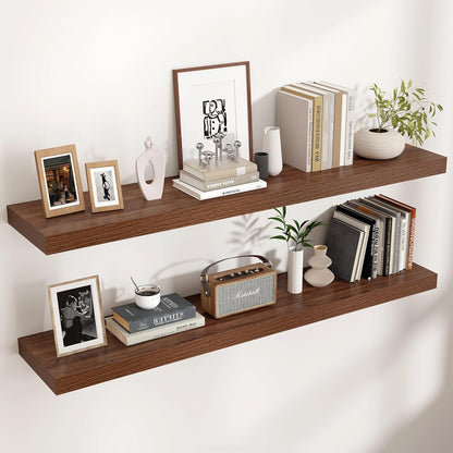Shelfloft 9.3 Inch Deep Floating Shelves Large Wall Mounted Shelves with Invisible Brackets
