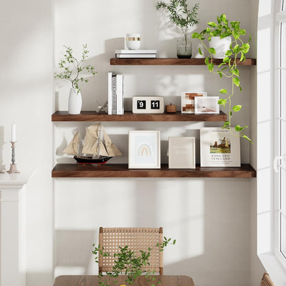 ShelfLoft 9.3 Inch Deep Floating Wall Shelves