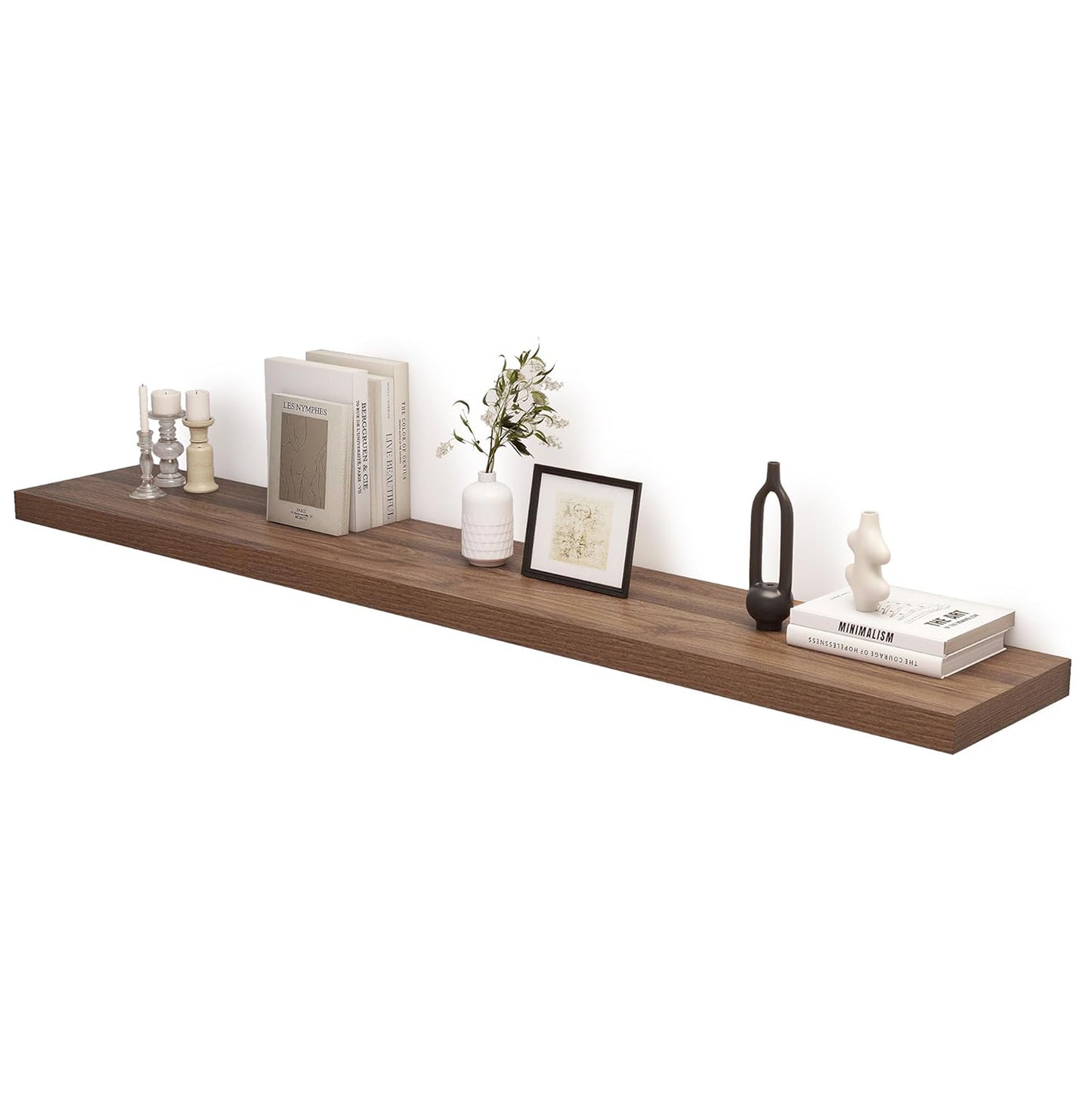 ShelfLoft 12 Inch Deep Rustic Wood Floating Shelves for Wall Decor & Storage