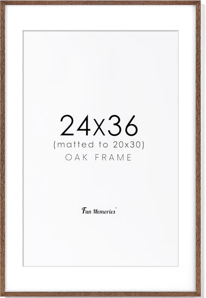 ShelfLoft 20 Sizes Wood Picture Frame, Home Decor Wall Hanging Photo Frame