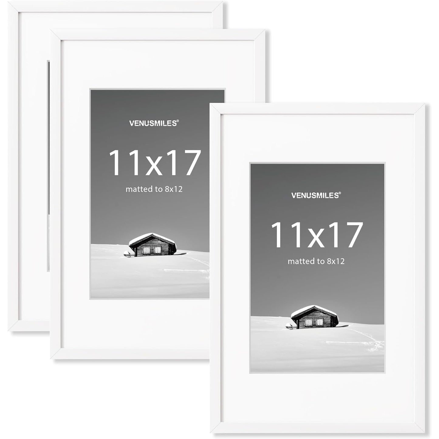 Shelfloft 10 Sizes Wall Hanging Picture Frame with Removable Mat