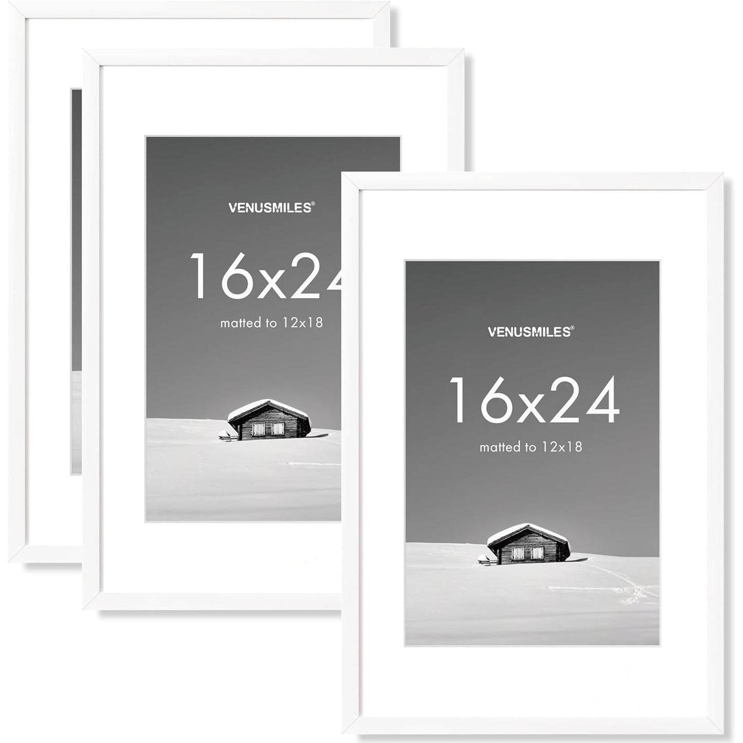 Shelfloft 10 Sizes Wall Hanging Picture Frame with Removable Mat