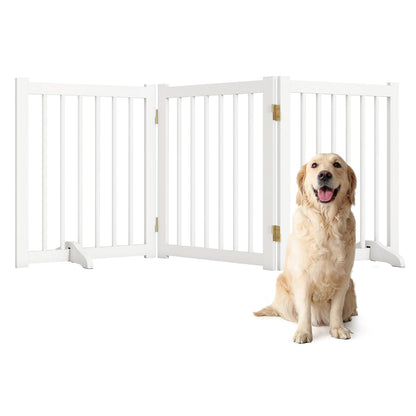 ShelfLoft Solid Wood Freestanding Pet Gate