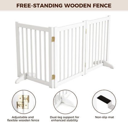 ShelfLoft Solid Wood Freestanding Pet Gate