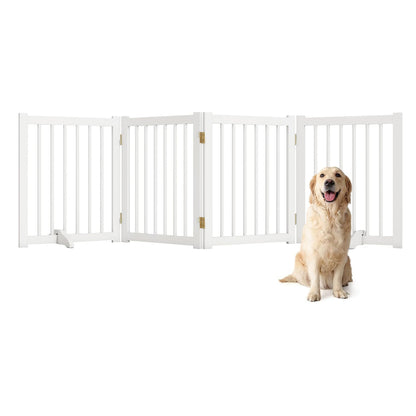 ShelfLoft Solid Wood Freestanding Pet Gate