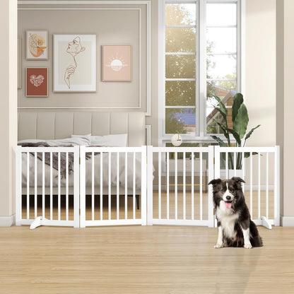 ShelfLoft Solid Wood Freestanding Pet Gate