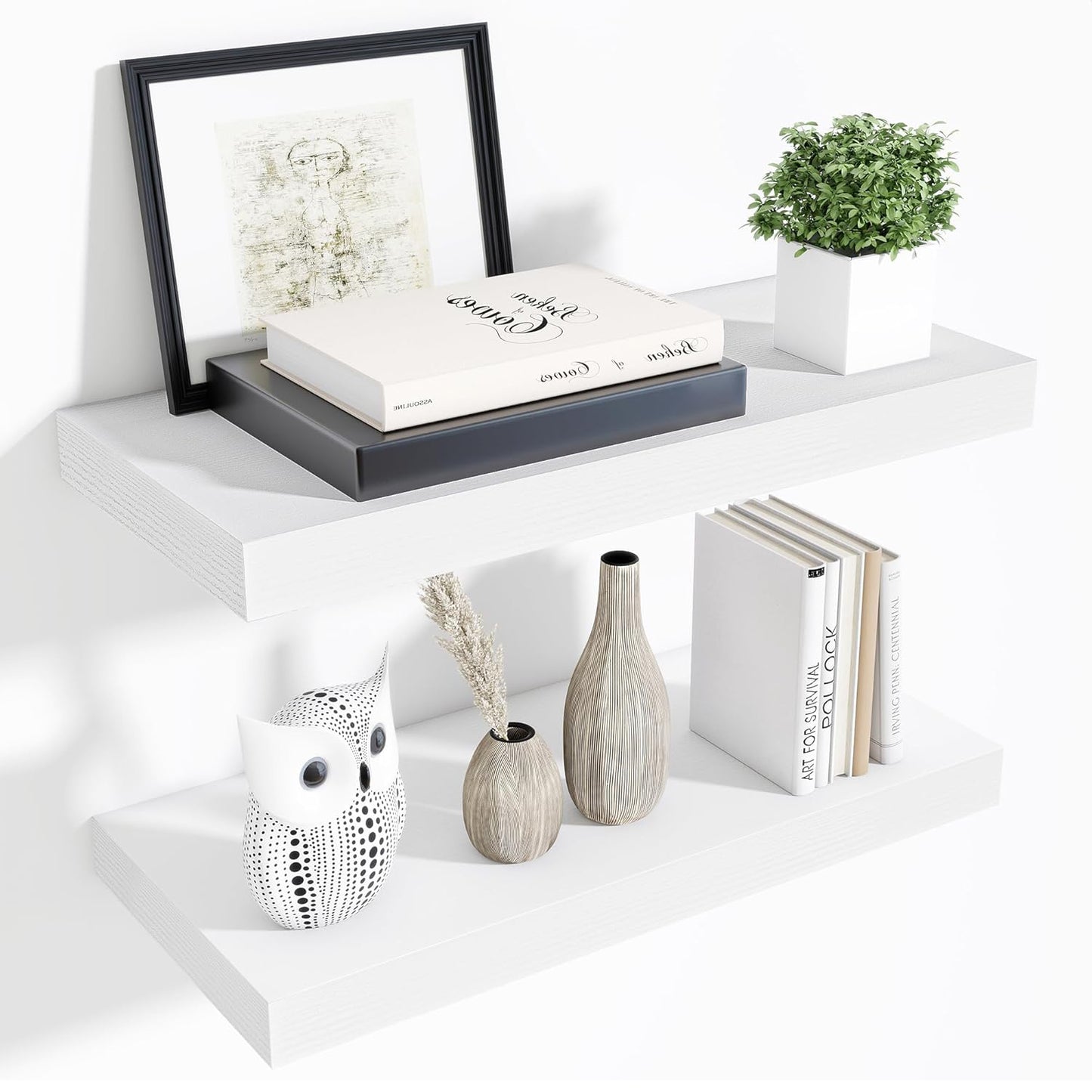 ShelfLoft 9 Inch Deep Floating Shelves for Wall Storage