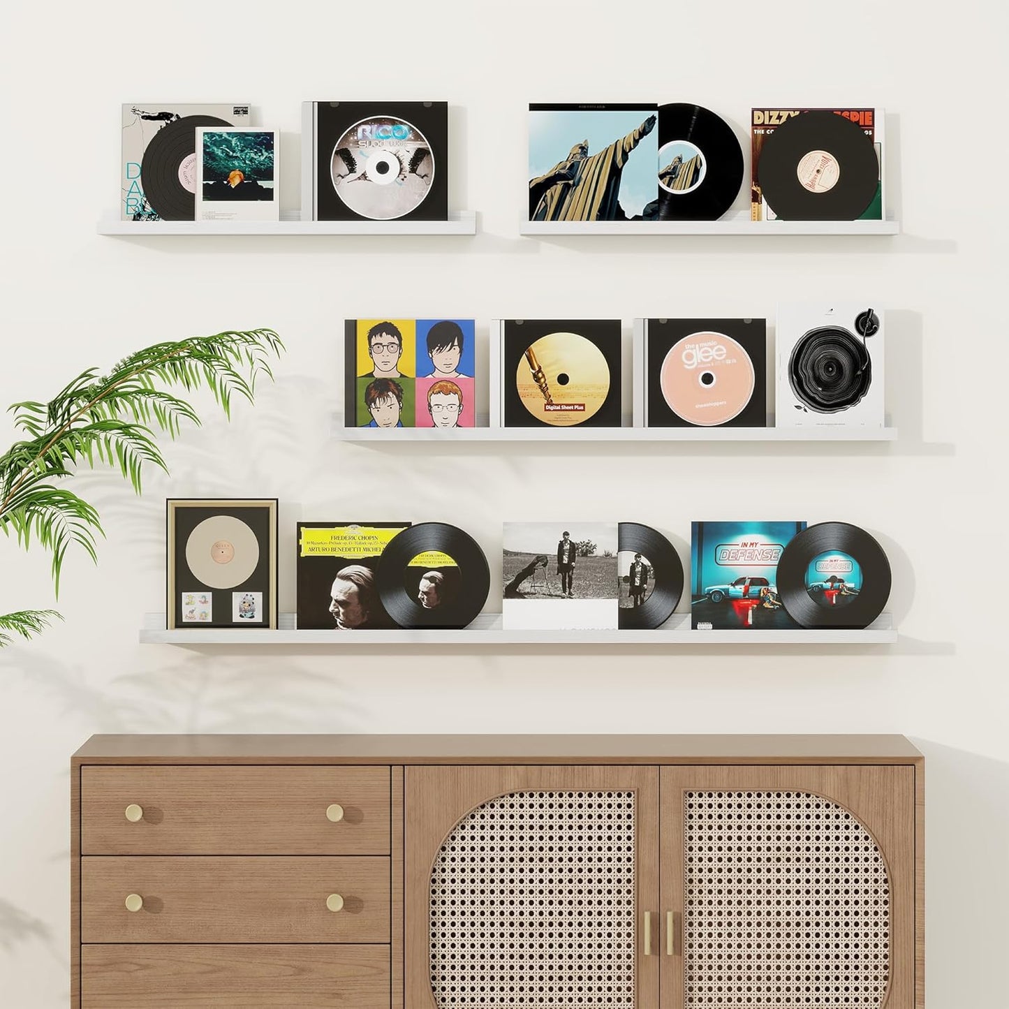 Shelfloft 3.5 Inch Deep Picture Ledge Shelf Solid Wood Wall Shelves