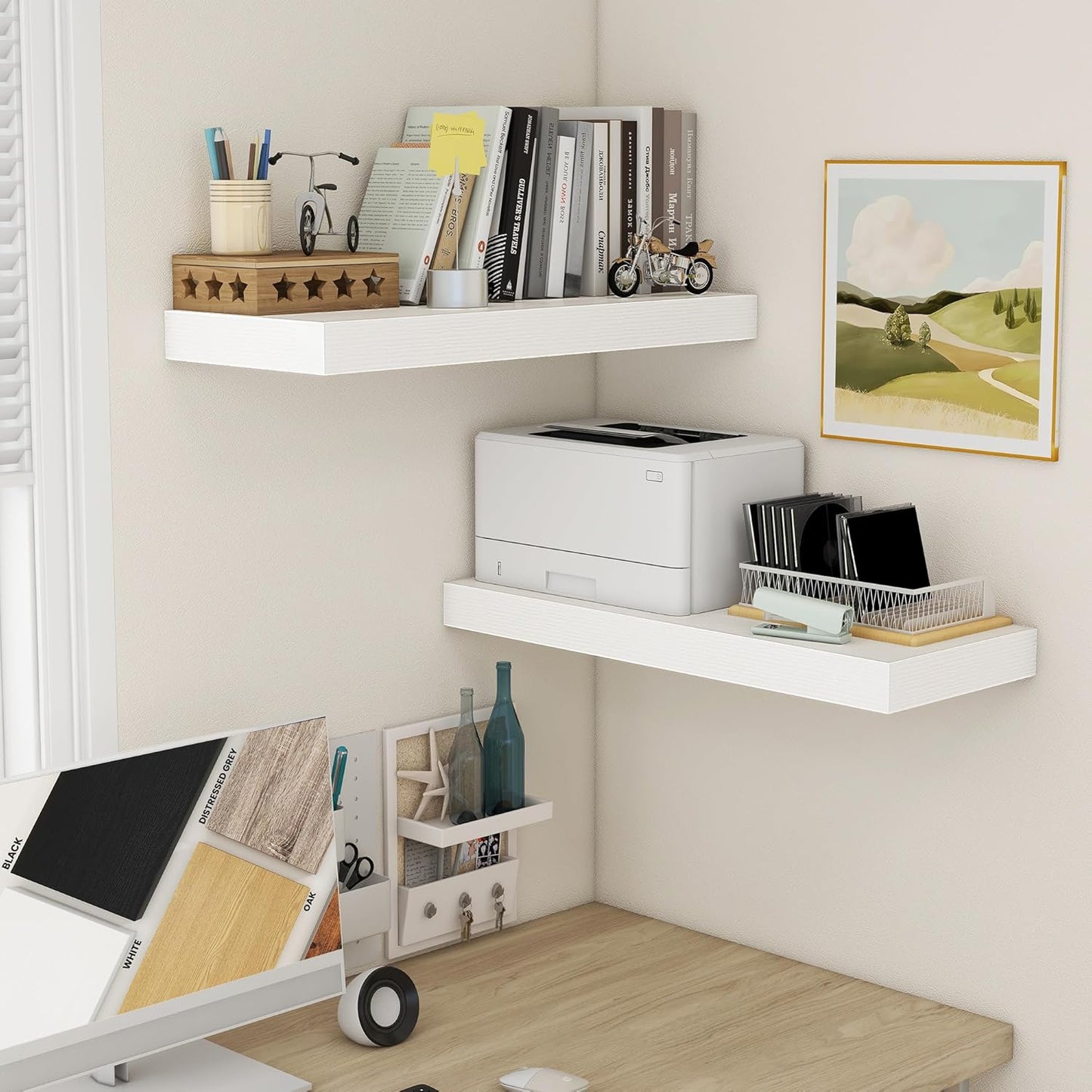 ShelfLoft 11.6 Inch Deep Floating Shelves for Wall Storage