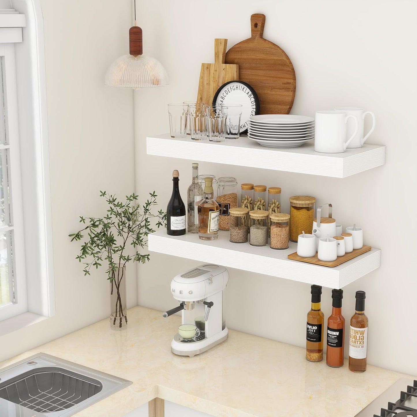 ShelfLoft 11.6 Inch Deep Floating Shelves for Wall Storage