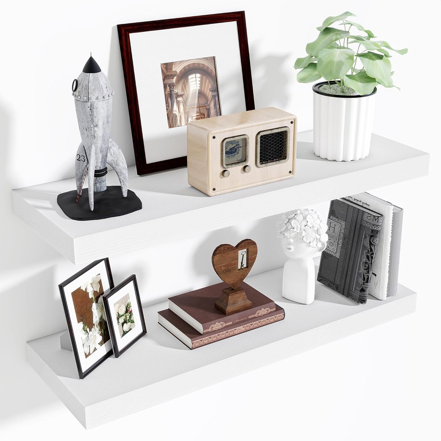 ShelfLoft 9 Inch Deep Floating Shelves for Wall Storage