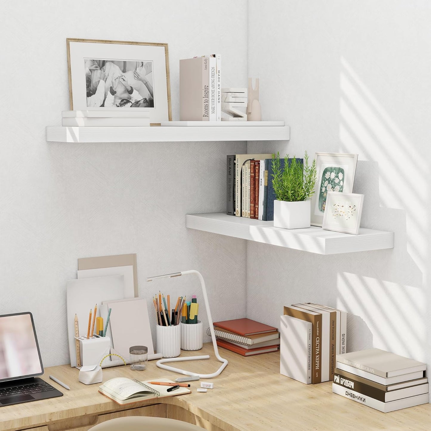 ShelfLoft 9 Inch Deep Floating Shelves for Wall Storage
