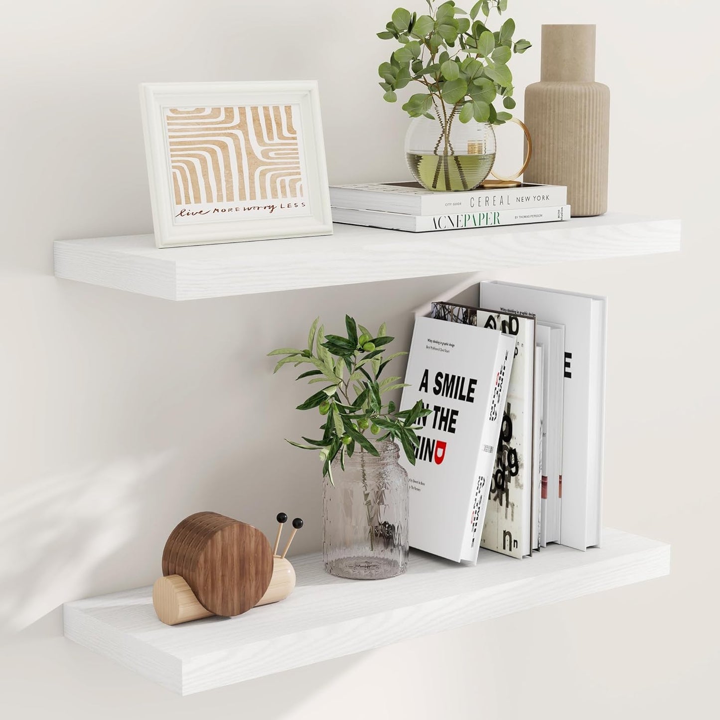 ShelfLoft 9.3 Inch Deep Floating Wall Shelves