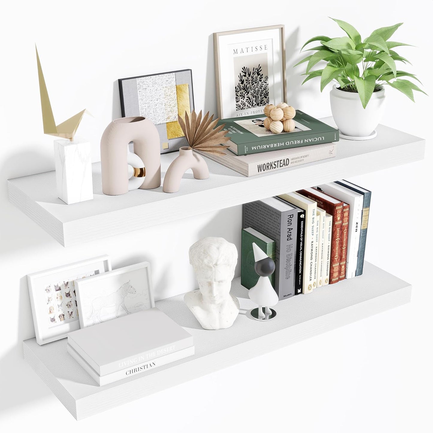 ShelfLoft 9 Inch Deep Floating Shelves for Wall Storage
