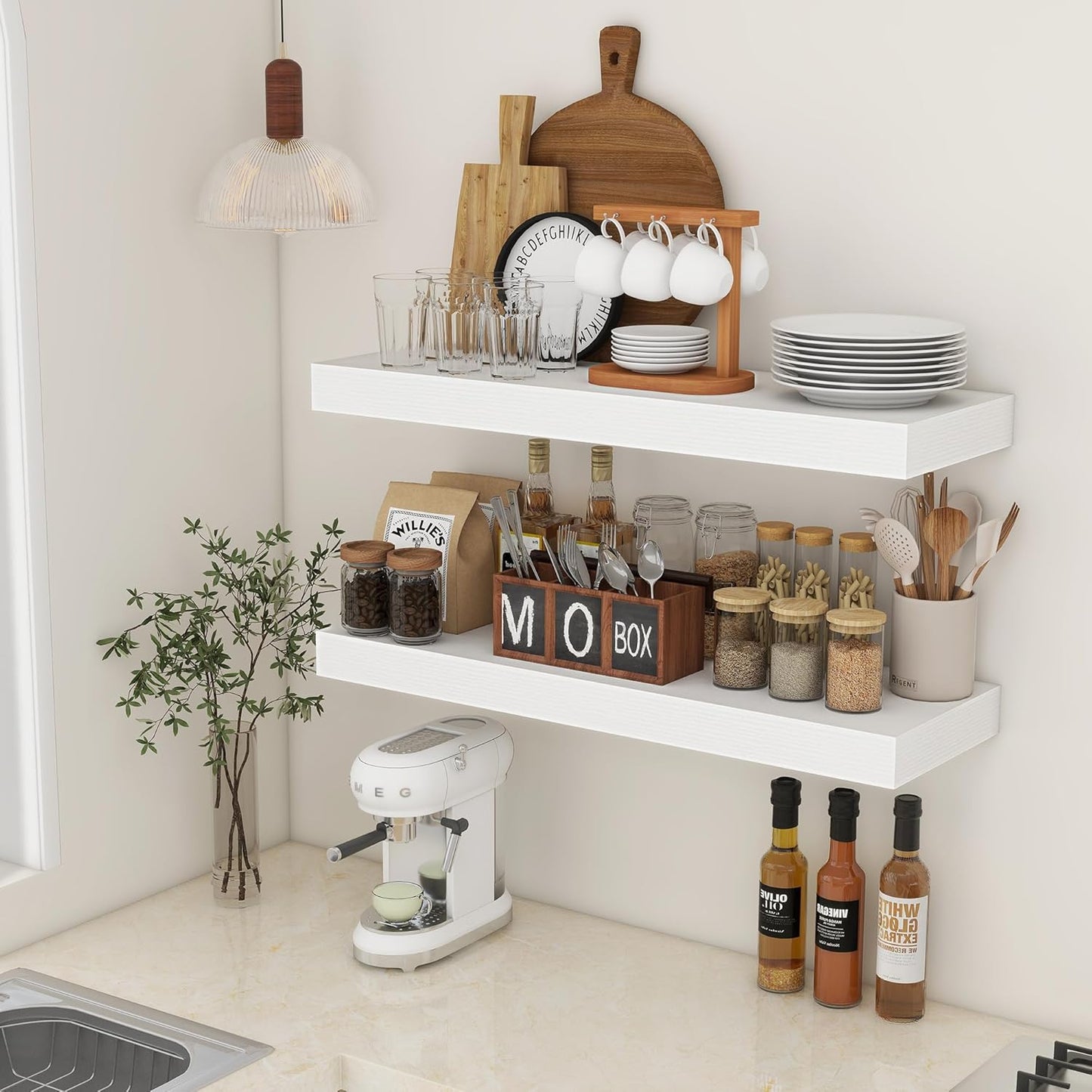 ShelfLoft 11.6 Inch Deep Floating Shelves for Wall Storage