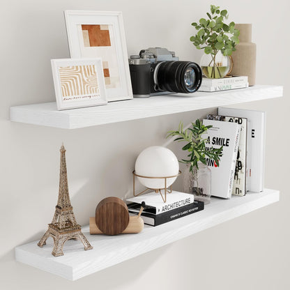 ShelfLoft 9.3 Inch Deep Floating Wall Shelves
