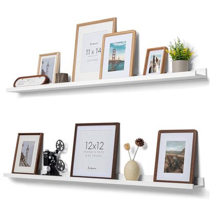 ShelfLoft 4.7 Inch Deep Picture Ledge Shelf Floating Shelves,Set of 4