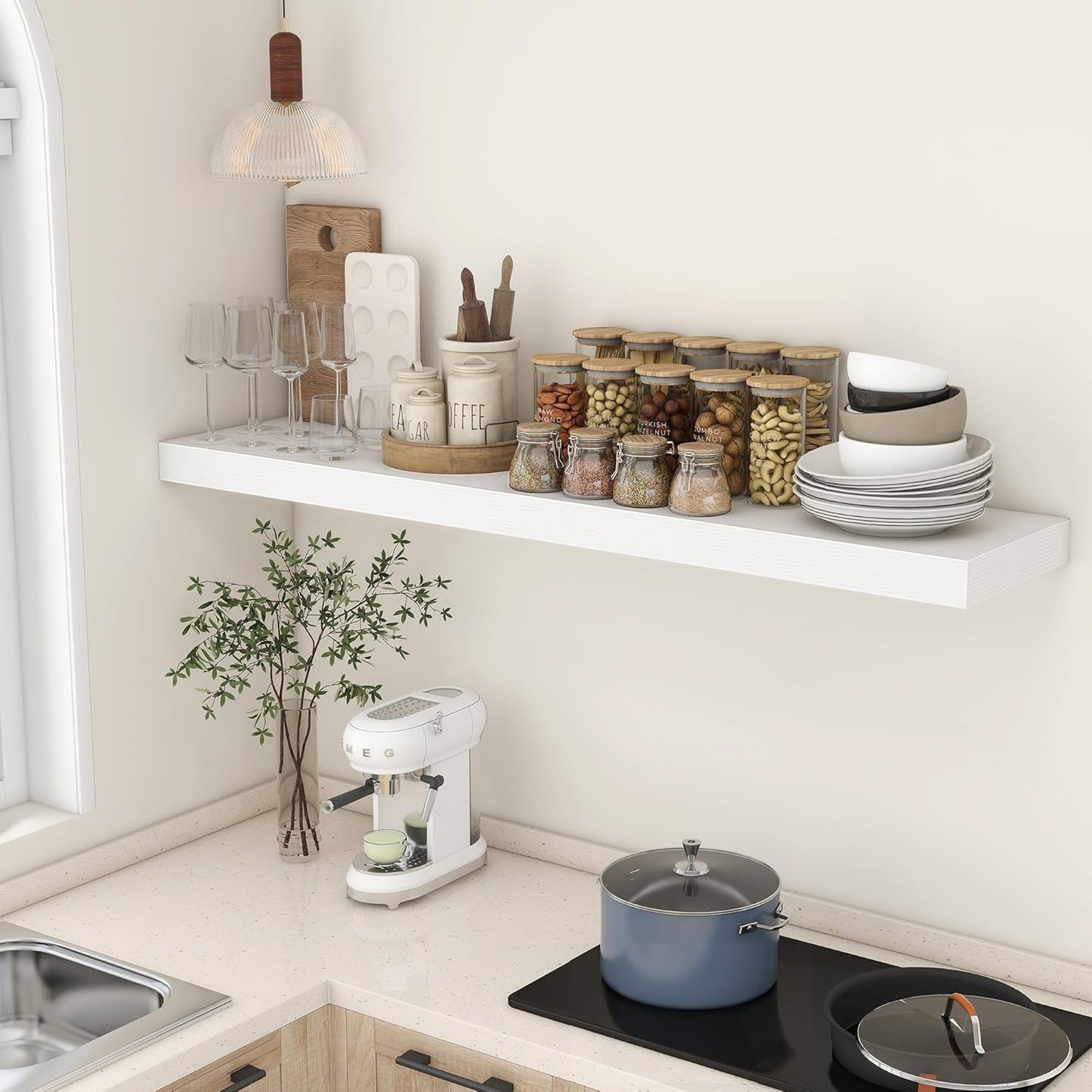ShelfLoft 11.6 Inch Deep Floating Shelves for Wall Storage