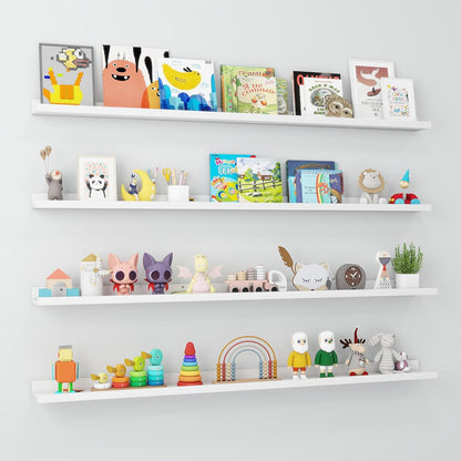 ShelfLoft 5.5 Inch Deep Picture Ledge Shelf Wall Display Floating Shelves with Lip