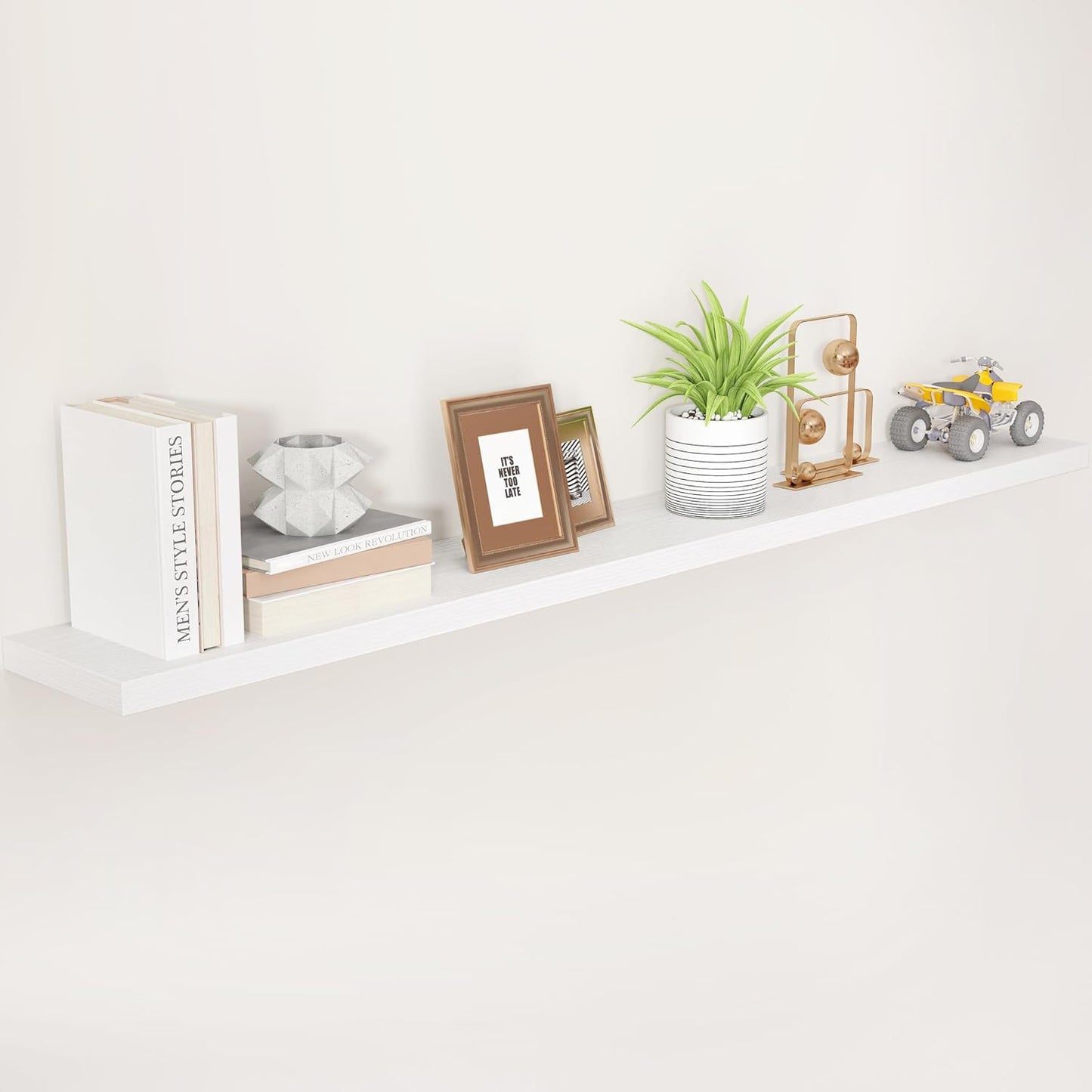 ShelfLoft 72" Wide x 9.3" Deep Floating Shelves for Wall Storage,1 Pack