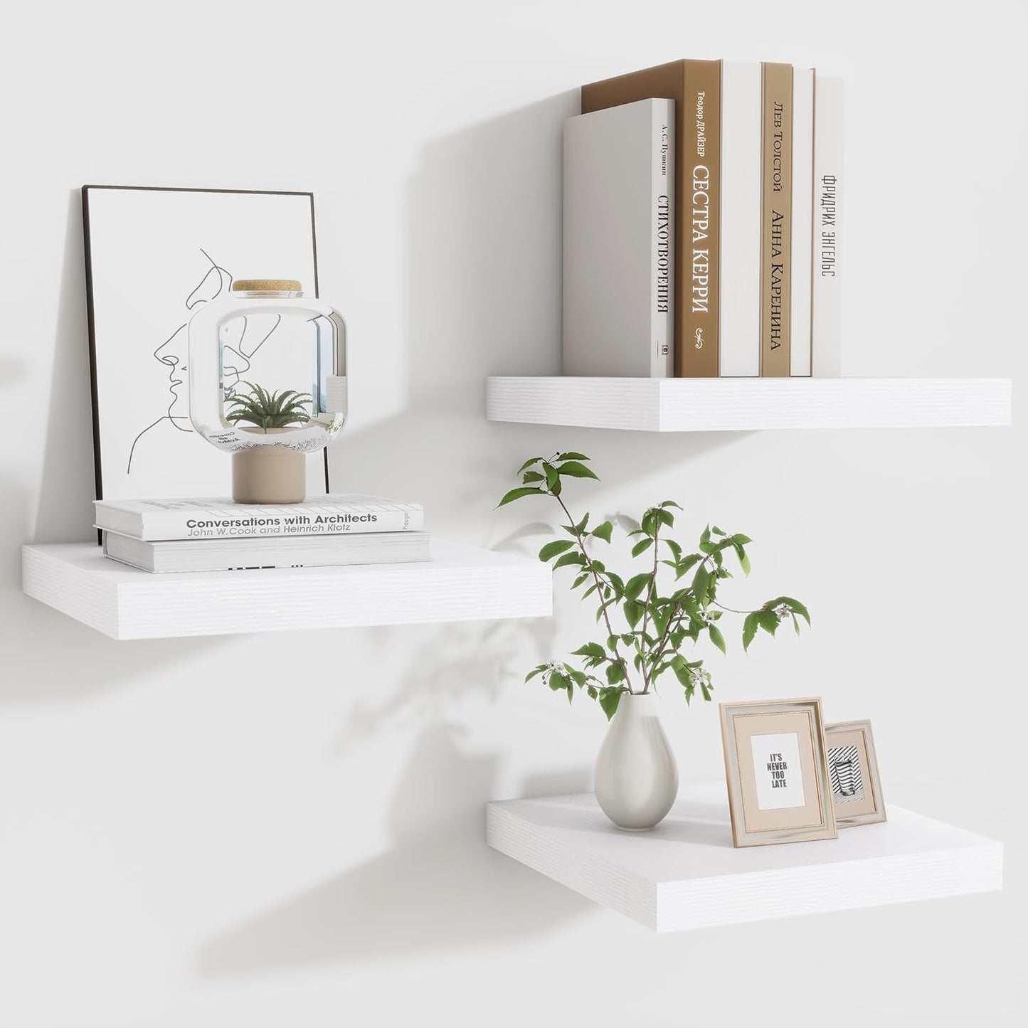 ShelfLoft 9 Inch Deep Floating Shelves for Wall Storage