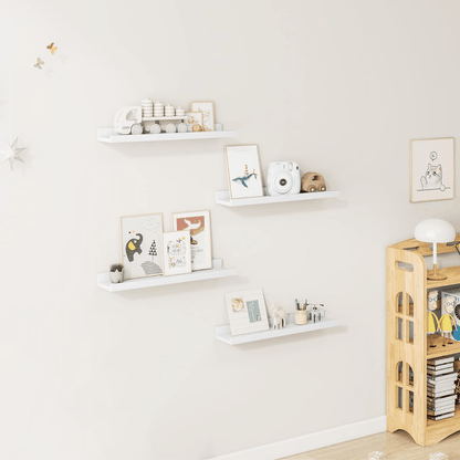 ShelfLoft 4.7 Inch Deep Floating Wall Shelves Picture Ledge Shelf,4 Pack