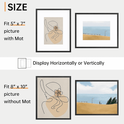 c 9 Sizes Thin Aluminum Metal Picture Frame with High Definition Plexiglass